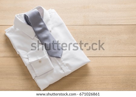 shirt with necktie - selective focus point