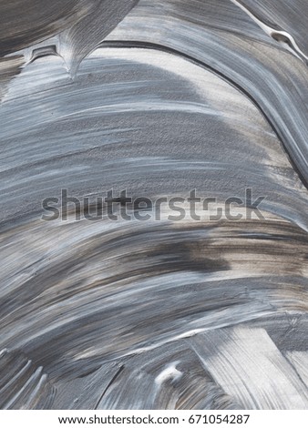 Handmade acrylic background painting, grey and white abstract backdrop