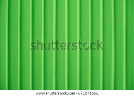 Green Metal Wall