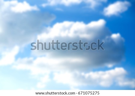 sky cloud out of focus, sky in blur mode, not clear picture, Abstract blurry background,