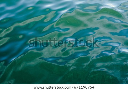 Light playing on the sea surface Water Sea Water background Blue water Abstract blue water