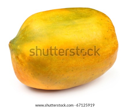 Whole ripe papaya