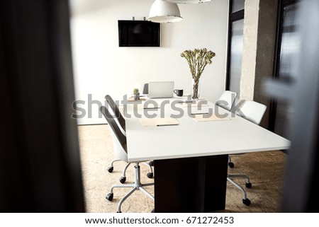Interesting office ready for work