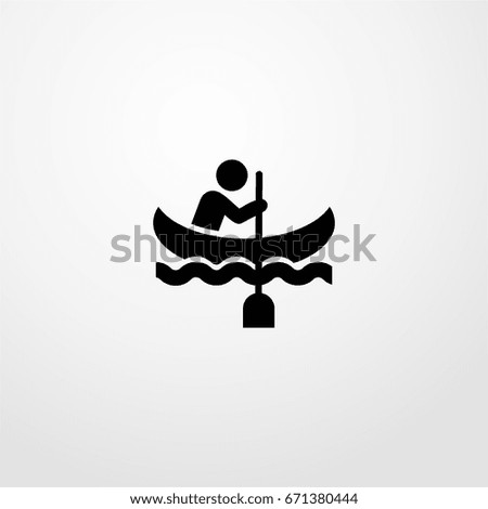 boat icon. vector sign symbol on white background