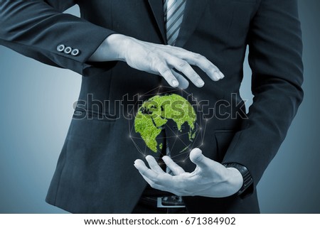 Green world and in your hand