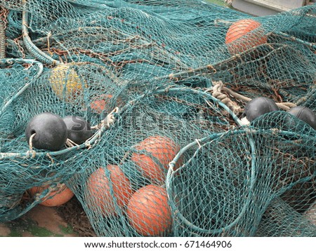  Fishing Net with Ropes and Floats 