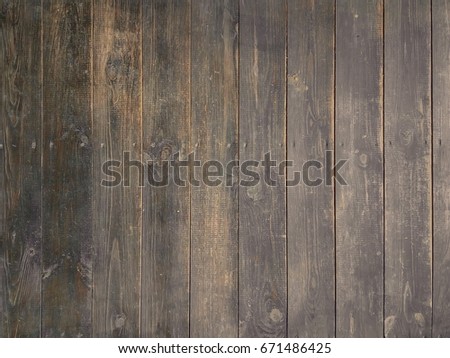 Wood scratched dark texture, boards with nails, Terraced boards