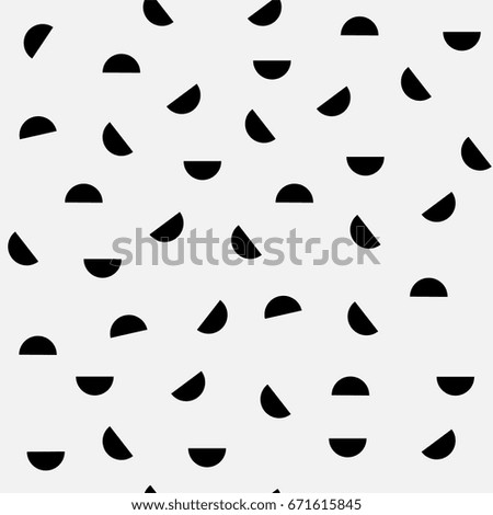 Seamless pattern of semicircles.Texture with monochrome elements.