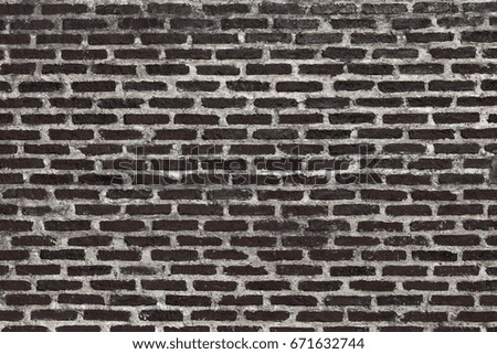  Back brick wall texture grunge background with vignetted corners, may use to interior design