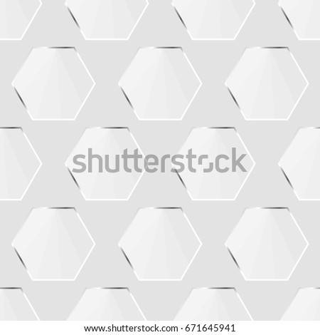 glass hexagon pattern vector