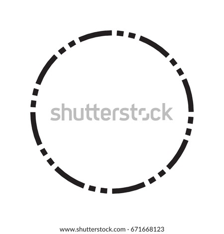 Circle Shape Cycle Creative Symbols. Vector illustration on a white background