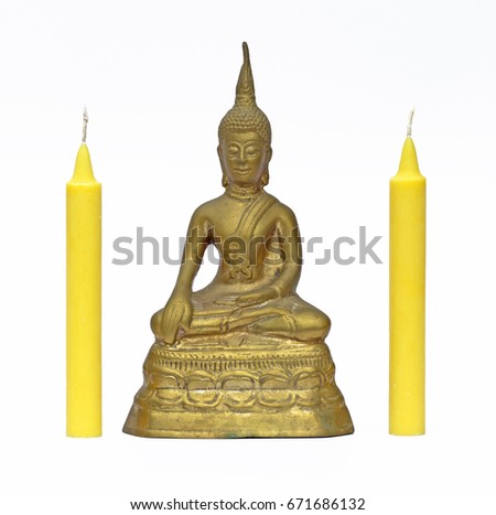 Buddha and candle