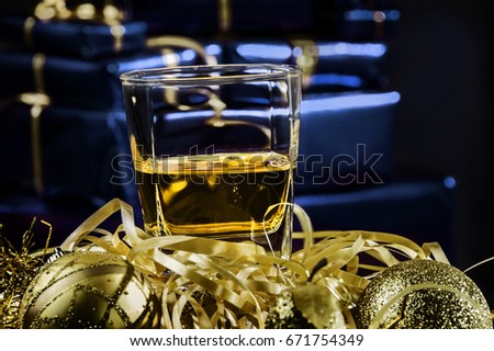 It is a picture of the moment when we all decorating our homes and waiting for Christmas, a moment of happiness and joy and having a drink for a better mood.