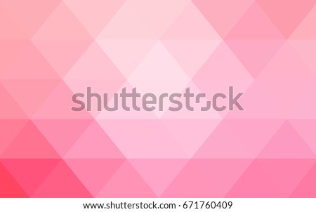 Light Pink, Yellow vector polygonal illustration, which consist of triangles. Triangular design for your business. Creative geometric background in Origami style with gradient