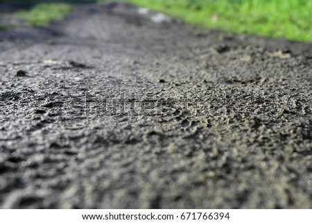 mud road horizontal photo