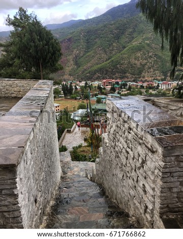 Top View of Steps, Bhutan