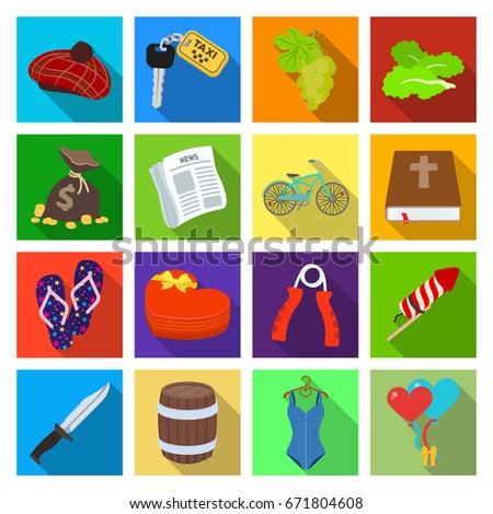 business, tourism, recreation and other web icon in flat style.celebration, industry, travel, icons in set collection.