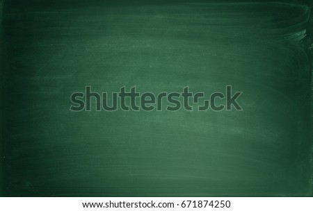 Blank green blackboard vintage color toned, space for text or images