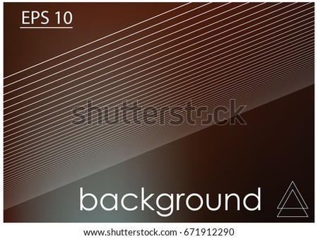 Many smooth white lines on a dark background