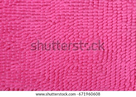 Pink doormat for background texture