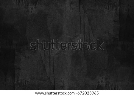 Black concrete texture with dirty painted. Abstract background. Vintage or retro backdrop. Website banner. Royalty-Free Stock Photo #672023965