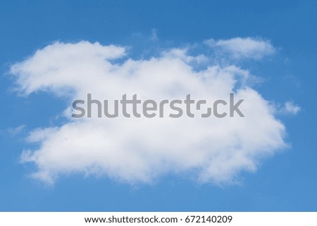 Amazing beautiful blue sky with white clouds as background