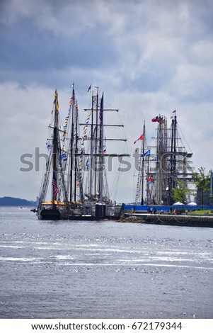 Ships at Boston Harbor
