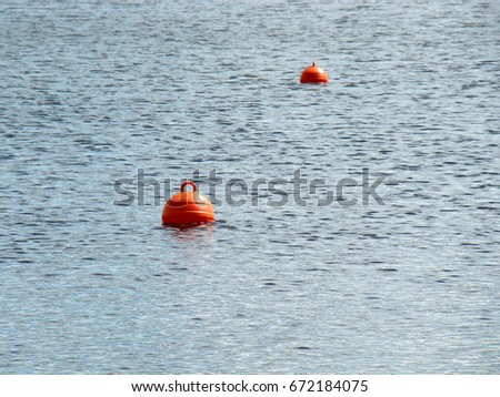 Red buoys