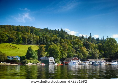 Windermere, Lake District United Kingdom Royalty-Free Stock Photo #672281692