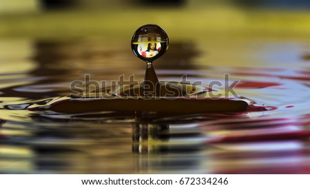 Picture of Jesus displayed in a water drop splash 