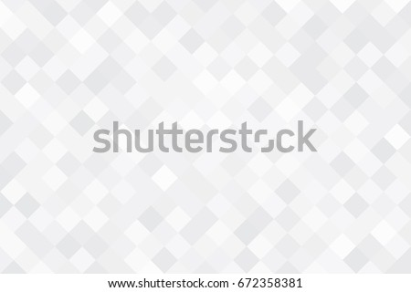 Abstract white background, Monochrome gradient mosaic background, Geometric hipster square background, vector Royalty-Free Stock Photo #672358381