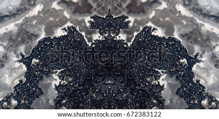 woman's nightmare, Tribute to Dalí, abstract symmetrical photograph of the deserts of Africa from the air, aerial view, abstract expressionism, mirror effect, symmetry, kaleidoscopic
