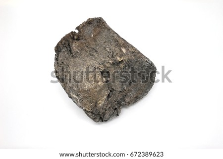 Carbon Coal Rock Isolated