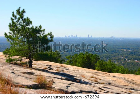 view of Atlanta skyline