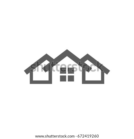 Home icon in trendy flat style isolated on white background. Symbol for your web site design, logo, app, UI. Vector illustration, EPS