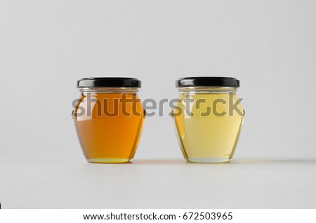 Honey Jar Mock-Up - Two Jars