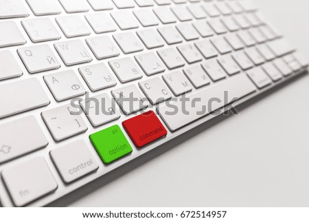 Keyboard button with the inscription