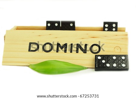 domino isolated on white background