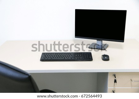 computer screen PC. for business on the table
