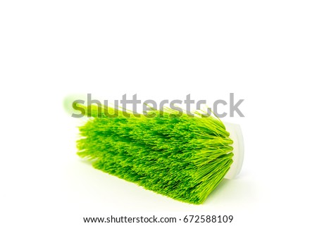 Brush for washing isolated on white background 