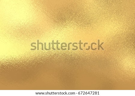 Gold foil texture background, Vector illustration Royalty-Free Stock Photo #672647281