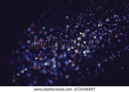 Colorful Bokeh on black background