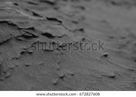 silver volcanic sand, downs, beauty of simplicity, forms, colors and shadow, minimalism, harmony, macro, geometry in nature, abstraction, monochrome 