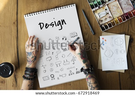 Doodles Art Creative Design Icon Vector Graphic Illustration