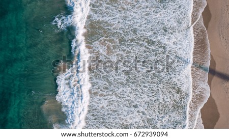 Drone photograph of the coastline of Noosa Heads, Queensland Australia