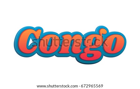 Congo text for title destination branding