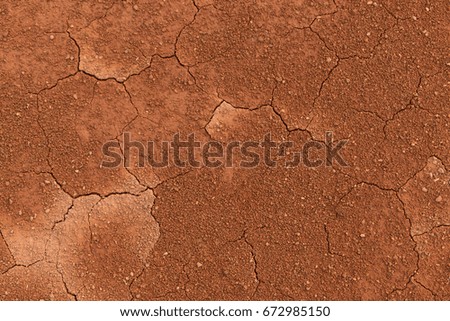 Dry cracked earth background. Cracked mud pattern.