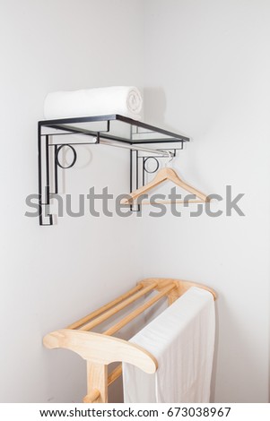 Clothes drying in the hotel room