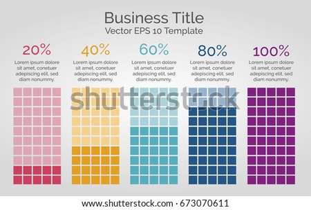 Vector infographic template, diagram for presentation with 5 options