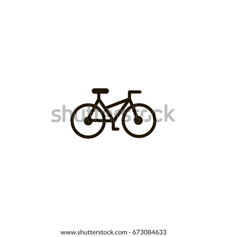 bicycle icon. sign design